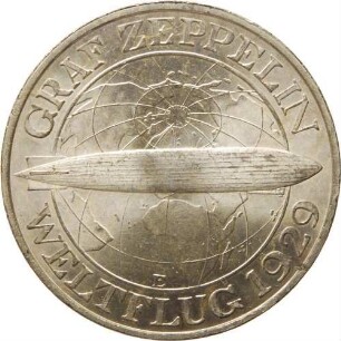 3 Reichsmark - Graf Zeppelin - Weltflug 1929