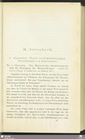 41. Astrophysik