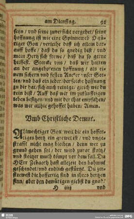 Umb Christliche Demut