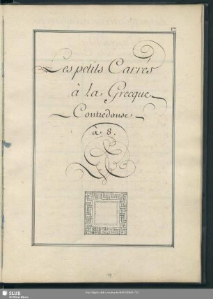 Les petits carrés à la grecque