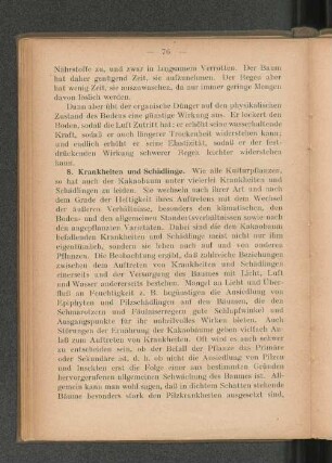 8. Krankheiten und Schädlinge.
