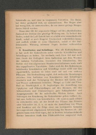 8. Krankheiten und Schädlinge.