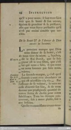 De la Bonté & de l´Amour de Dieu envers les hommes