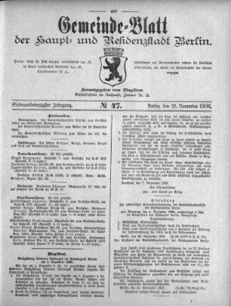 1906,47: No. 47, 25. November 1906