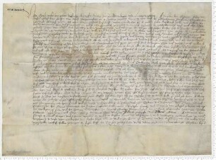 Eheberedung des Joh. van Dassel, Sohnes des verstorbenen Bürgermeisters Lutke van Dassel, und der Elyzabeth, Tochter des gleichfalls verstorbenen Bürgermeisters Leonhard Tobingesz (Töbing).