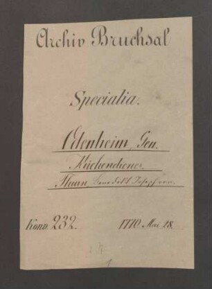Provisionsbulle Papst Clemens XIV. für Benedikt Joseph von Thurn.