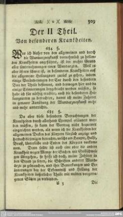Der II Theil. Von besonderen Krankheiten