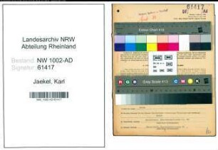 Entnazifizierung Karl Jaekel, geb. 12.08.1905 (Angest.)