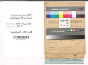 Entnazifizierung Gerhard Greisbach, geb. 02.09.1889 (Stadtobersekretaer)