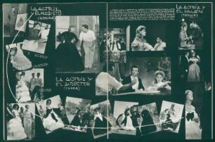 La actriz y el modisto (Adrian) - La actriz y el galán (Taylor) - La actriz y el director (Cukor)