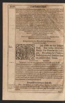 Folget der dritte Artickel deß Glaubens/ Von der Heiligung.