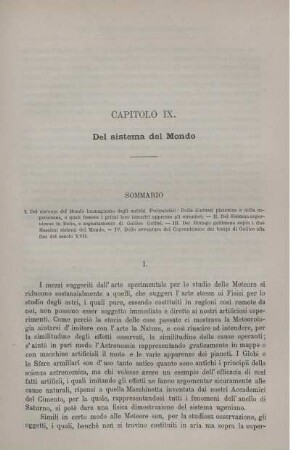 Capitolo IX. Del sistema del Mondo.