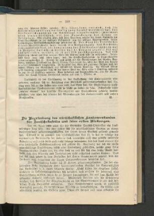 Die Begründung des wirtschaftlichen Landesverbandes für Deutschostafrika uns seine ersten Wirkungen