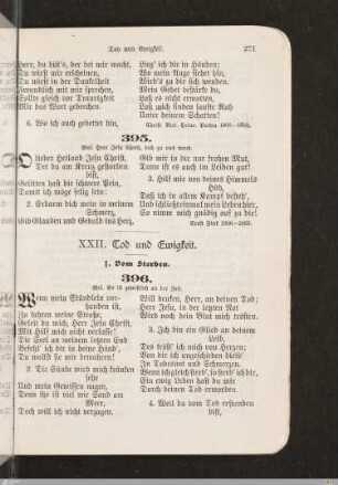 XXII. Tod und Ewigkeit