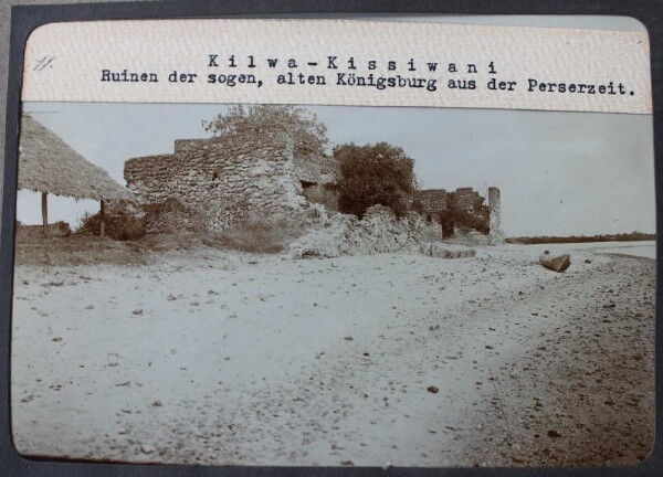 Kilwa-Kissiwani, dans le sud de la Turquie. Ruines du soi-disant ancien château royal de l'époque perse