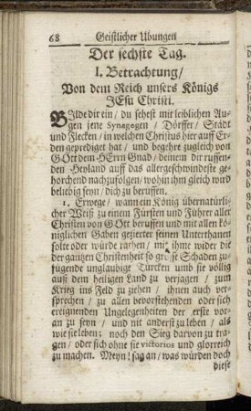 Der sechste Tag.