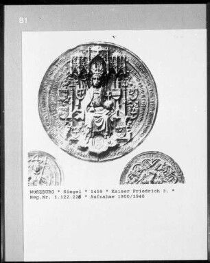 Siegel mit Kaiser Friedrich III.