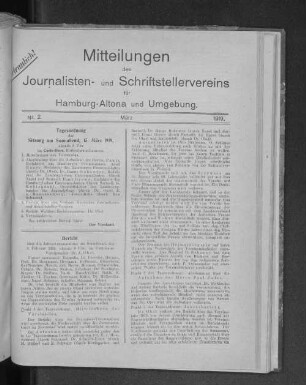 Nr. 2. : März 1919.