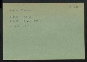 Ruyter, Theodor