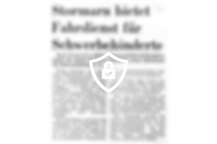 Stormarn bietet Fahrdienst für Schwerbehinderte