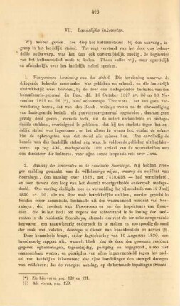 VII. Landelijke inkomsten