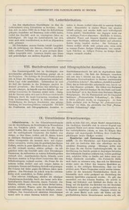 VII. Lederfabrikation.