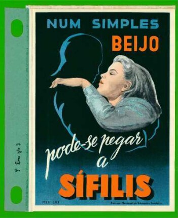 Num simples beijo pode-se pegar a sífilis