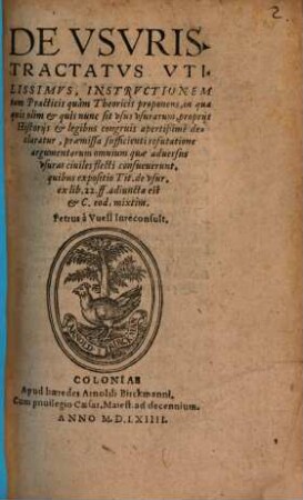 Petri a Vuell De Usuris Tractatus