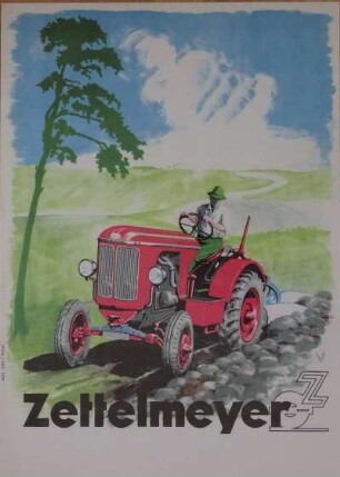 Werbeplakat der Firma Zettelmeyer