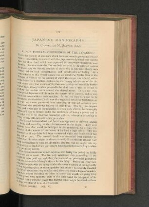 Japanese Monographs.