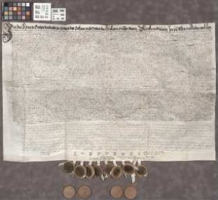 Friedberg: Testament des Burggrafen Joh. Oiger Brendel v. Homburg