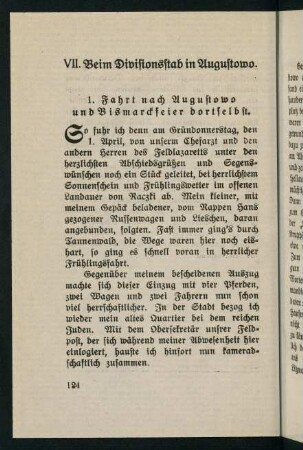 124-140, VII. Beim Divisionsstab in Augustowo