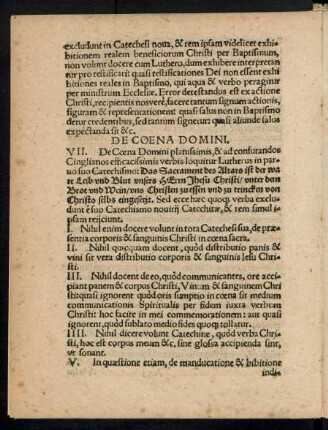 De Coena Domini.