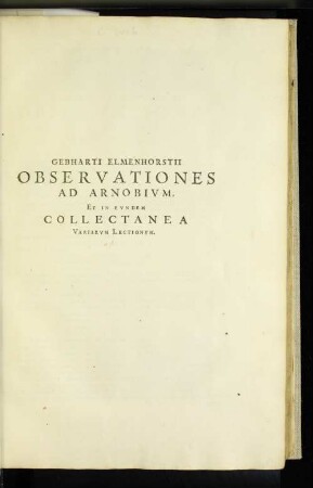 Arnobii Disputationum Adversus Gentes Libri. VII.