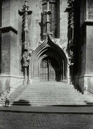 Naumburg, St. Wenzel : Naumburg. Stadtkirche St. Wenzel. Westportal