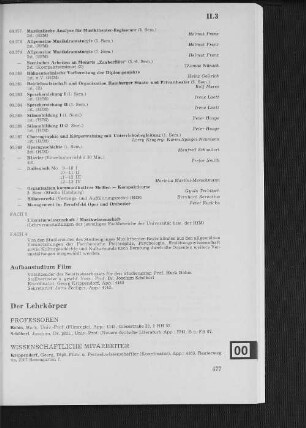 Aufbaustudium Film