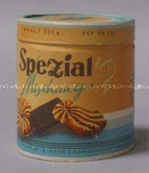 Keksschachtel "Spezial Mischung", leer