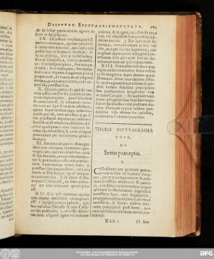 Thesis Septuagesima Nona, De Sexto praecepto.