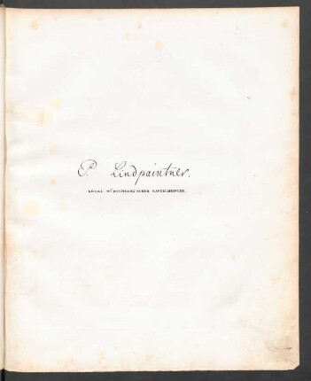 Irene / P. Lindpaintner