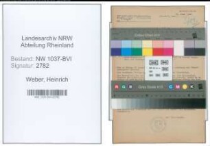 Entnazifizierung Heinrich Weber , geb. 24.09.1897 (Bauunternehmer)