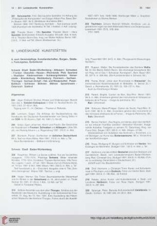 III. Landeskunde. Kunststätten