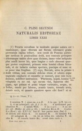 C. Plini Secundi Naturalis historiae libri XXXVII, IV