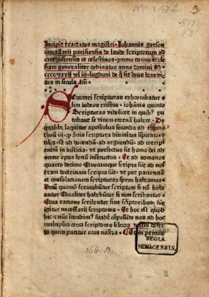 De laude scriptorum