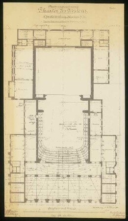 Theater des Westens (auch: Volksoper), Berlin-Charlottenburg: Grundriss 2. Rang 1:100