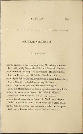 Der Liebe Versöhnung.