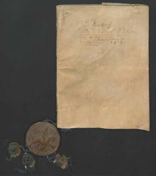 Schiedsspruch des Kurfürsten Ludwig von der Pfalz im Streit des Bischofs Raban und der Geistlichkeit zu Speyer mit der Stadt Speyer.
