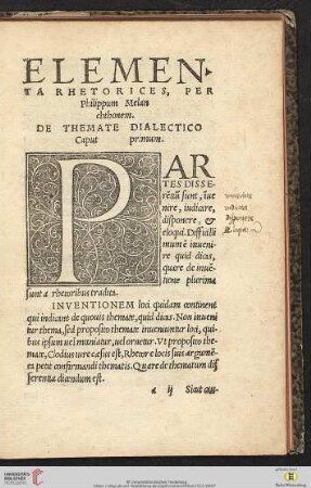 Elementa rhetorices [...]