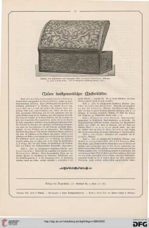 Unsere kunstgewerblichen Musterblätter