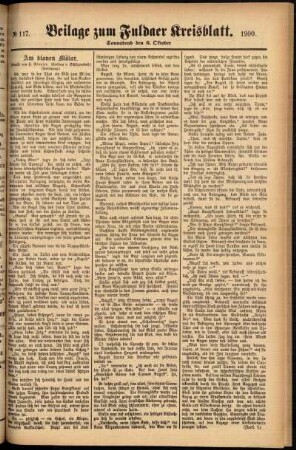 Zweite Ausgabe vom Samstag, den 06. Oktober 1900.