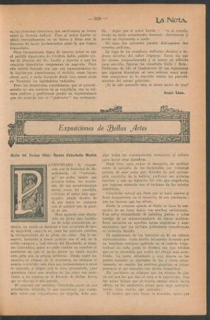 Exposiciones de bellas artes